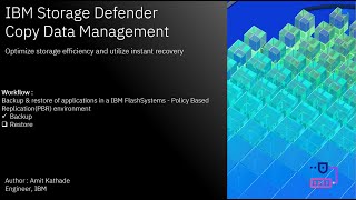 IBM Storage Defender CDM: Backup & Restore of applications in a IBM FlashSystems  (Part-1) screenshot 5
