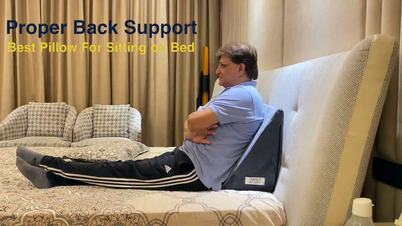 Back Pain Pillow, Wedge Pillow, Back Cushion, Pillow for Back Support, Back  Rest for the Bed 