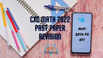 CSEC Math 2022 || Past Paper Revision Matrices || May 2016 Q11