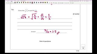 GCSE Maths - Indices Exam Style Questions