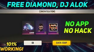 How To Get Free Diamonds In Garena FreeFire || Get DJ Alok Free || New Trick 2020 screenshot 2