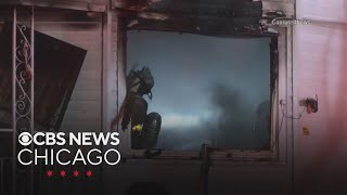 Crews work to put out house fire on Chicago's West Side