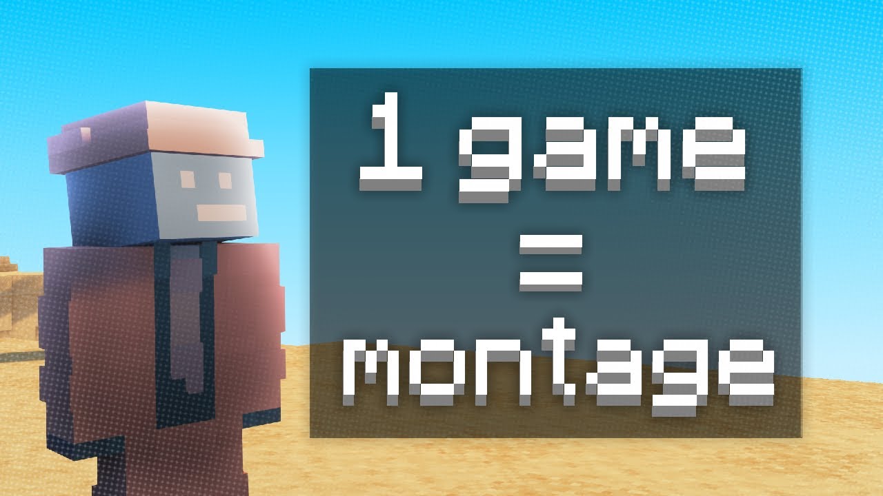 Can I make a Bedwars Montage With 1 GAME? - YouTube