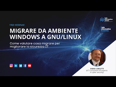 Webinar: migrare da ambiente windows a gnu/linux