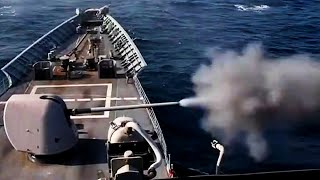 Mark 45 5-inch Gun Live Fire Exercise | Ticonderoga-Class Guided Missile Cruiser
U.S. Navy, Arabian Gulf, September 28, 2020: Ticonderoga-class guided missile cruiser USS Princeton (CG 59) fires its Mark 45 5-inch gun during a live fire exercise.
Credit: Petty Officer 2nd Class Logan Kellums, USN.
And thank you all, once again, for visiting the Ultimate Military Channel. With an emphasis on the United States Armed Forces, we aim to visually educate, entertain, and inspire by providing our viewers with the most up-to-date, highest quality, demonstration, and training content from the Army, Navy, Marine Corps and Air Force.
(If you havent already, perhaps consider subscribing and turning on upload notifications by clicking on the little bell icon.) Mark 45 5-inch Gun Live Fire Exercise | Ticonderoga-Class Guided Missile Cruiser