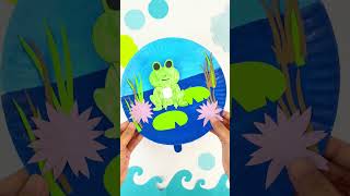 Frog Pond Craft (Free Template on Crafty Kids Play Website)