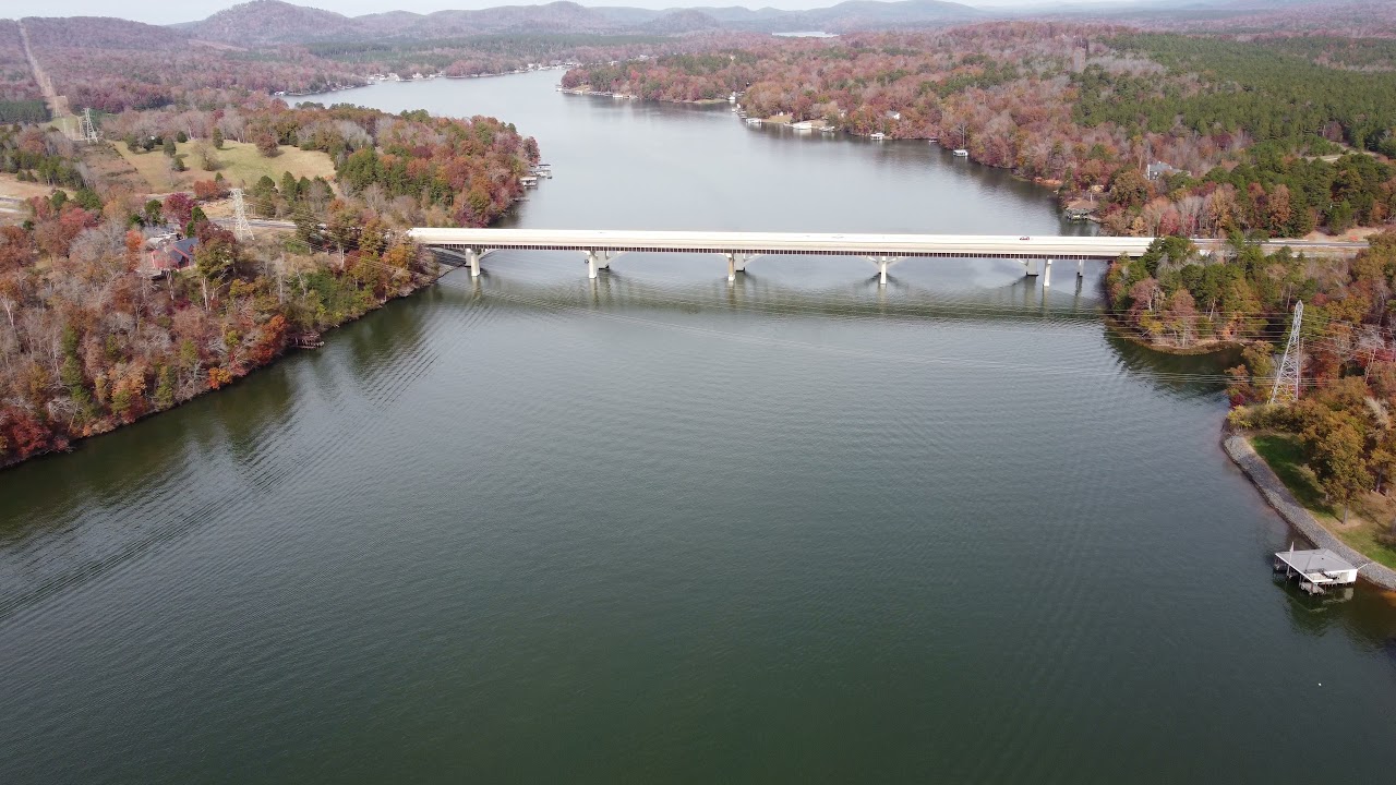 Lake Tillery:   James B. Garrison Arch Bridge 11/2021