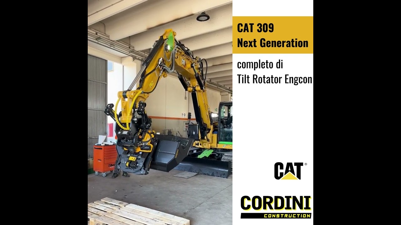 CAT 309 Next Gen completo di Tilt rotator Engcon