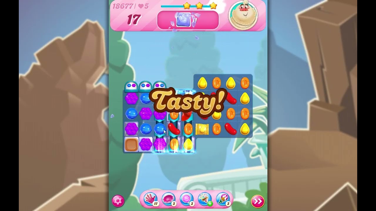 Candy Crush Saga Level 18677 - YouTube