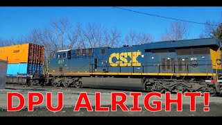 What it Sounds Like Under a Train, Chasing a NS Van Train! 2 Mile Long CSX Train with a DPU Alright!