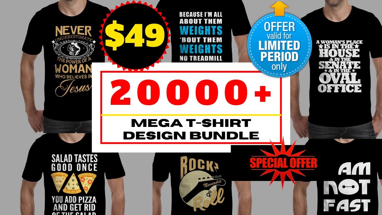 Mega Tshirt Design Bundle chep price