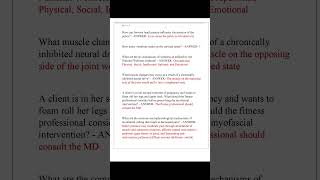 NASM CES FINAL EXAM 2025 EXAM QUESTIONS AND ANSWERS