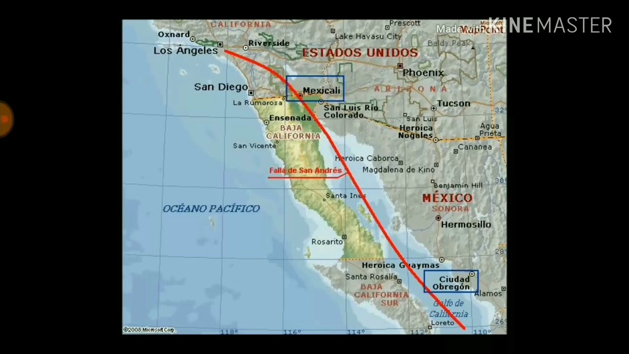 Earthquake Garlock Fault producing
