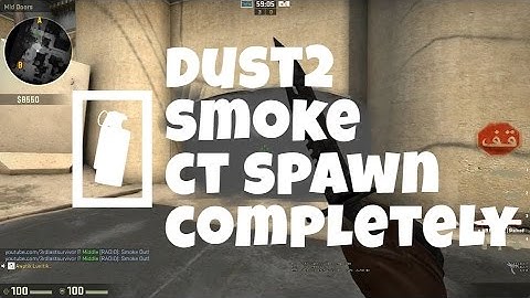 DUST2 - How to Smoke off "Counter Terrorist Spawn (fully)" | CS:GO Tutorial