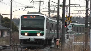 常磐線E501系K703編成（526M 水戸行き）泉ー植田間を通過