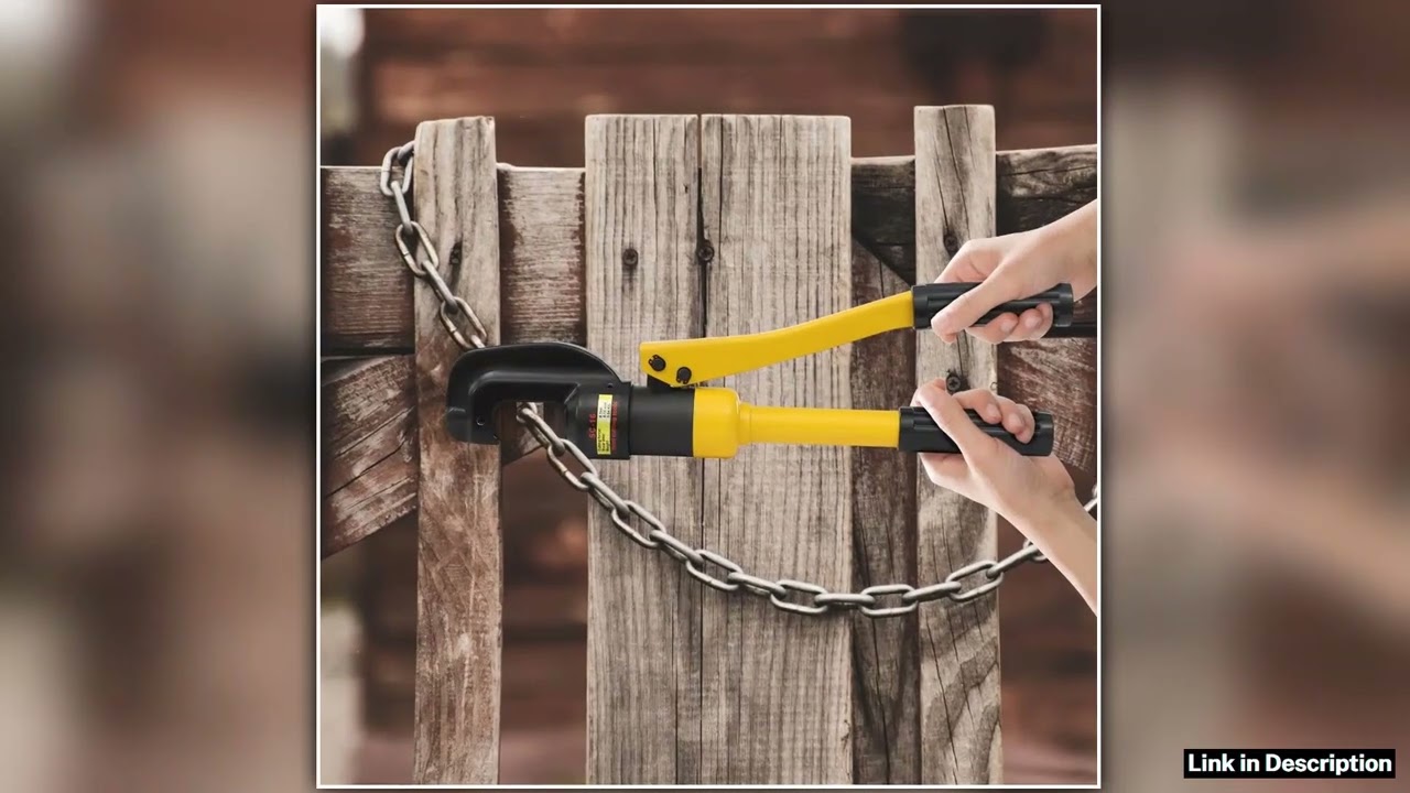 8T Hydraulic Rebar Cutter Heavy Duty Steel Bolt Chain Cutting Tool Ergonomic Non Slip Handle Bolt