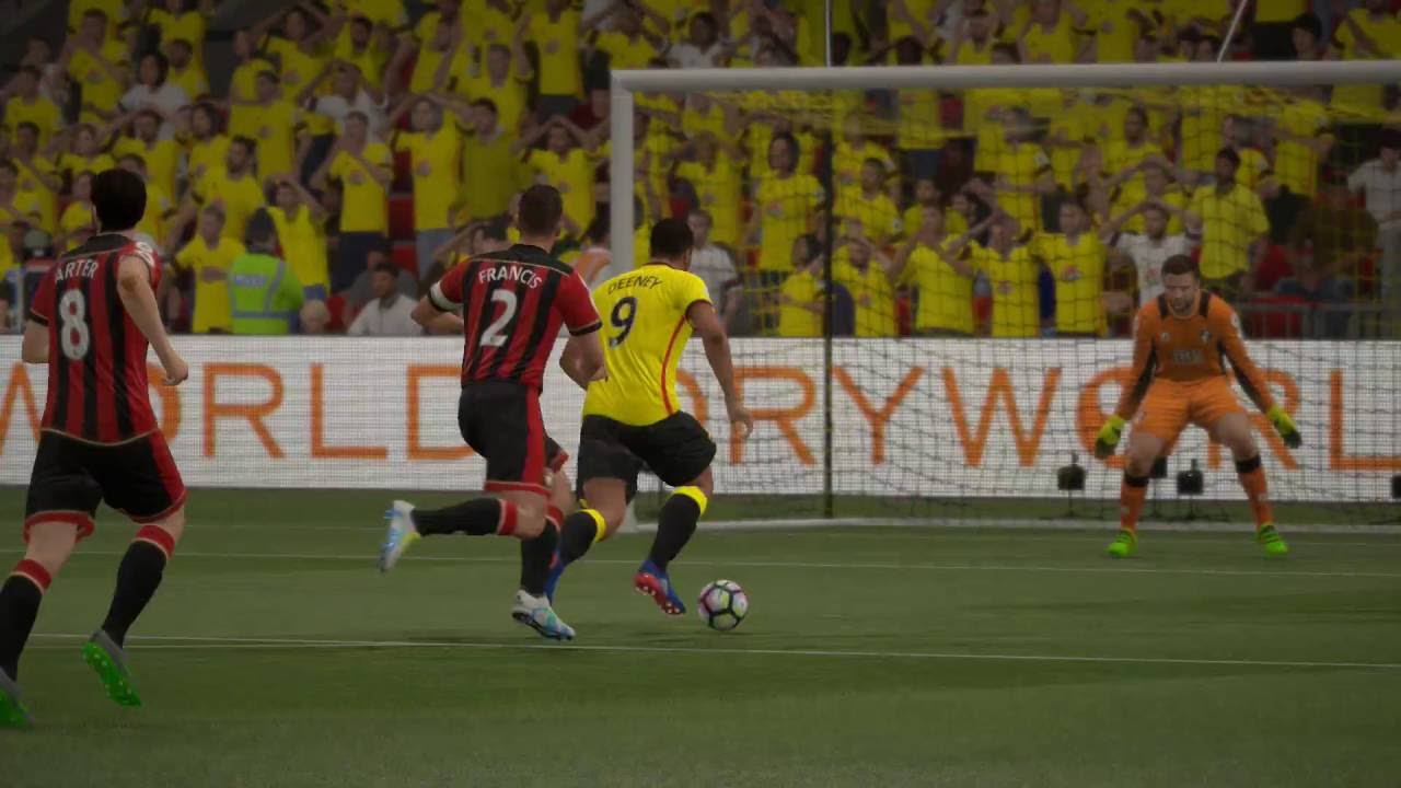 Watford vs Bournemouth HD Gameplay Highlights - FIFA 17