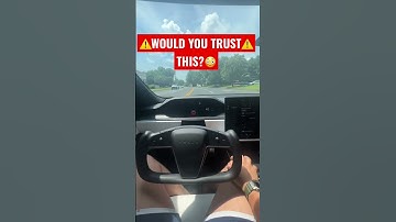 ⚠️*TRUSTS TESLA AUTOPILOT*⚠️ VS ONCOMING TRAFFIC⁉️😳 WOULD YOU⁉️🛑 #Shorts