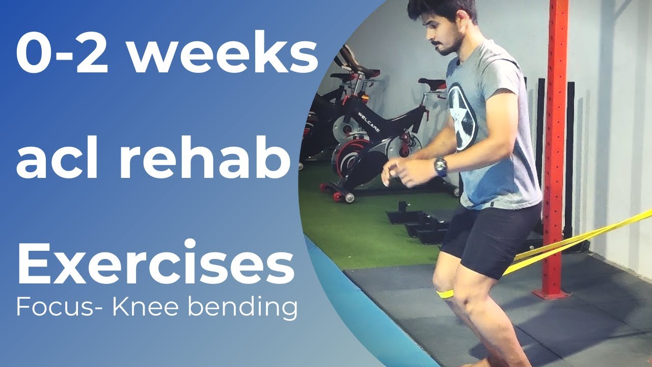 || 0-2 Week Acl rehab Exercises || focus on knee bend || Minutes with ...