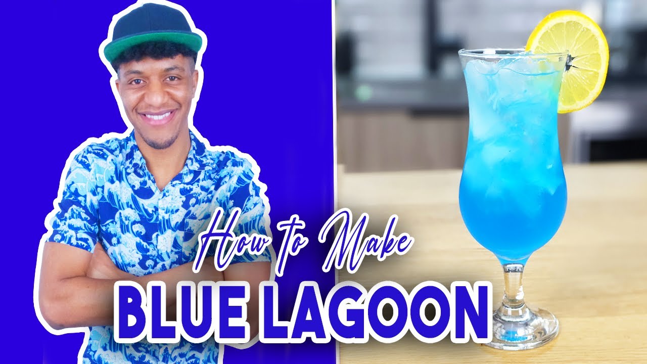 How to make a Blue Lagoon - Cocktails at Home with the Karamel Flavah