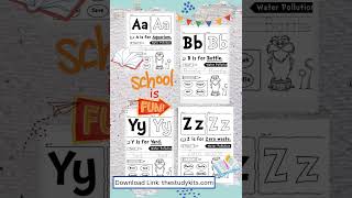 The Lorax Water Pollution Alphabet Activities for Kids