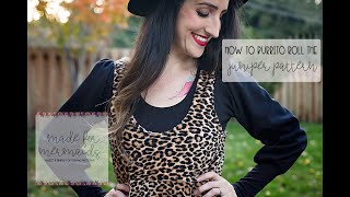 How to burrito roll on the Juniper jumper pattern
