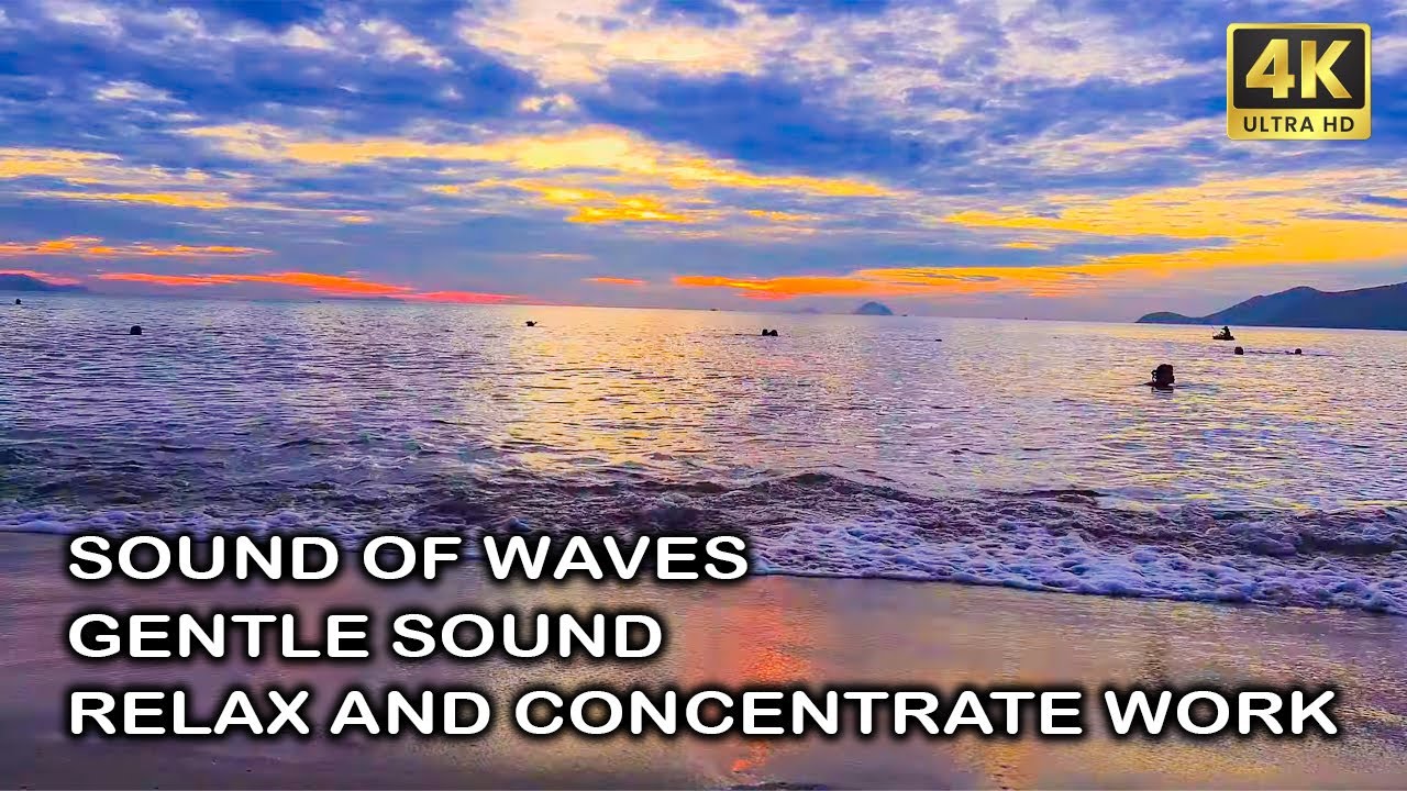 Gentle Ocean Waves and Relaxing Music: Peaceful Beach Views for Relaxation