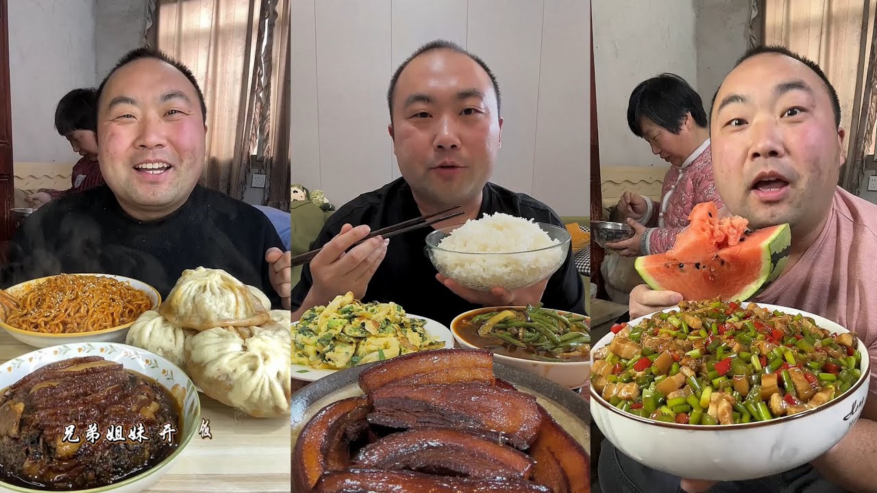 Mukbang #77 :Eat pig brain belly pork, Fried skewers 😋🤤.#belly #yummyfood  #mukbang #food 