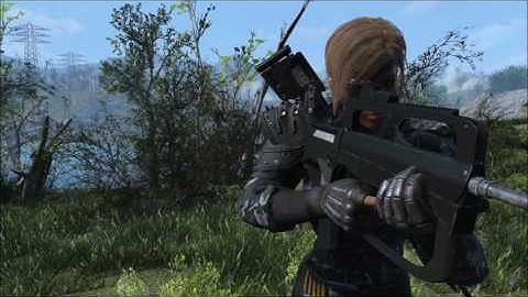 Fallout 4 - FAMAS Assault Rifle Mod Display