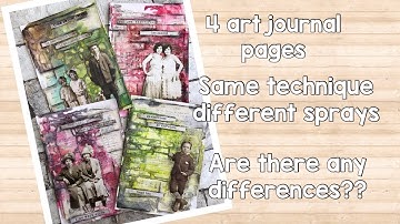 What about sprays for art journaling - with process video