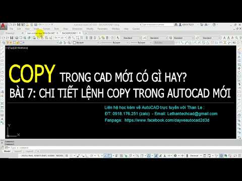 Video: Sao chép lệnh AutoCAD là gì?