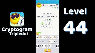 Celebrity Cryptogram Tripledot Level 44 Answer | SolutionGuruji Wealth