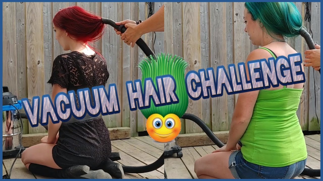 Vacuum Hair Challenge :D Hair Hack or Not?