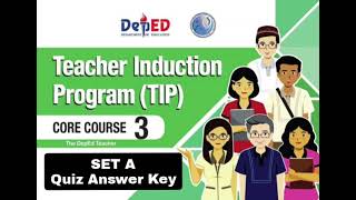 Celebrity TIP Coursebook 3 SET A Quiz Answer Key | Teacher Induction Program #teachernem Wealth