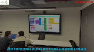 Crestron Video Conferencing Solution with Shure Ceiling Microphone, Auto Tracking Camera