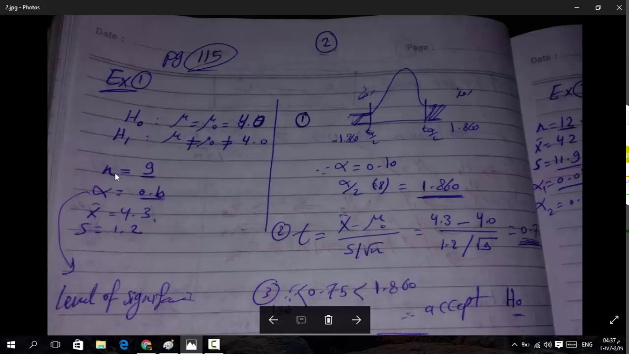 24 - Test Hypothesis for Mean