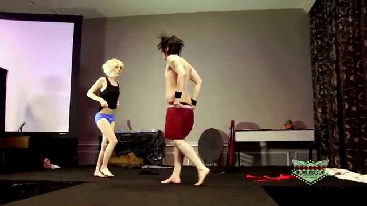 Murder Nurse as Fai & Magic Mike as Kurogane - Cosplay Burlesque @ Nijicon.