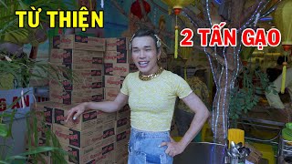 Ty Thy từ thiện 2 tấn gạo và 200 thùng mì tại Bến Tre - Ty Thy Vlog Gỏi đu đủ