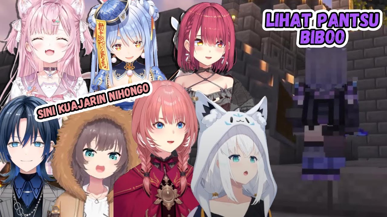 Biboo belajar bahasa Jepang dari semua member JP yg ada di server