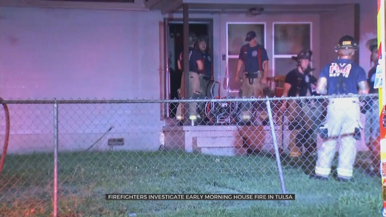 Tulsa Firefighters Investigate Cause Of Early-Morning House Fire - YouTube