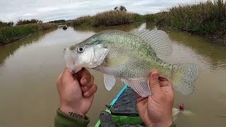 2 HOURS OF KAYAK CRAPPIE FISHING WITH 0 ELECTRONICS!! KAYAK CRAPPIE!!