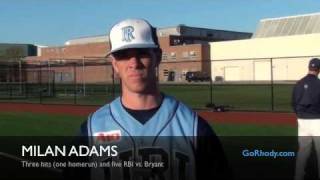 URI Baseball vs. Bryant - April 14 Profile