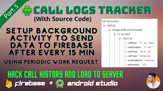 Background Service in Android using PERIODIC WORK REQUEST (With Source Code)
