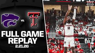 Kansas State vs. #13 Texas Tech Full Game Replay (2.21.26) | 2025-26 Big 12 Men's Basketball