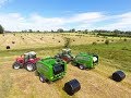 Doherty Farm Services - Baling and Mowing 2019 with Two Mchale Fusion 3 Plus Balers