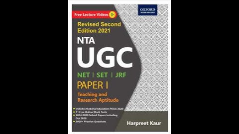 NET/SET/JRF Revised Second Edition - Includes National Education Policy 2020 -Oxford NTA UGC Paper I