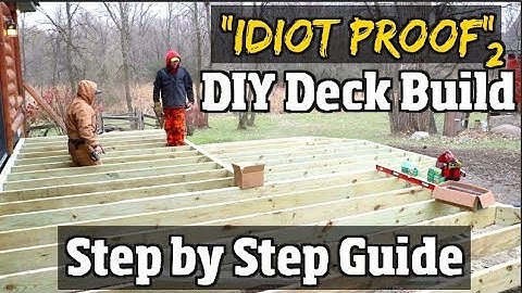 DIY How to build a Deck -  Step by Step Guide to Composite decks pt2 of our "Idiot proof" series