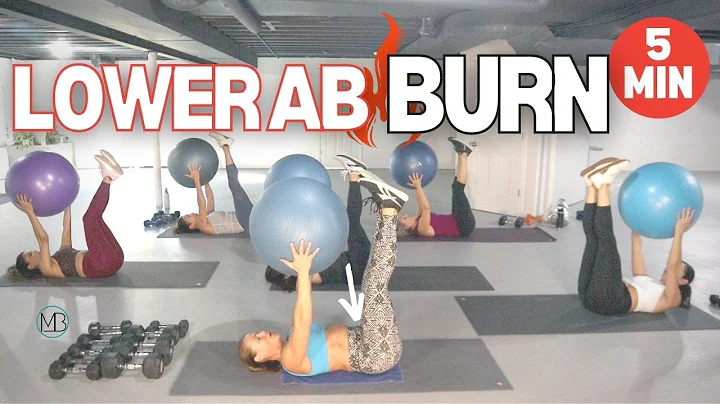 5 MIN Lower Ab Burn Workout at Home | Exercise Bal...