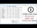 How to find percentage formula in Excel// #एक्सेल में प्रतिशत फॉर्मूला कैसे निकलता है