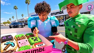 We Tried The Minecraft Crumbl Cookies!
